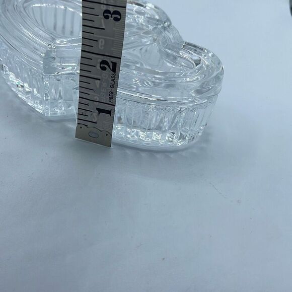 Cristal d’Arques  -Durand Two Hearts Crystal Trinket box. - Picture 9 of 11